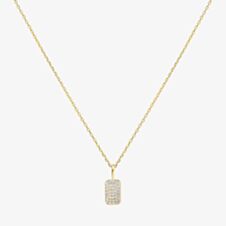 Ania Haie Sunny Sparkler 14ct Gold Plate Pave Pendant Necklace N064-01G