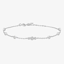 Ania Haie Miss Dainty Sterling Silver Multi Cubic Zirconia Bracelet B065-03H