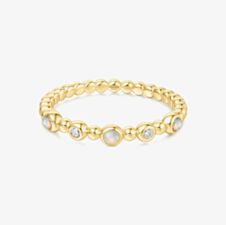 Ania Haie Sunny Sparkler 14ct Gold Plated Multi Stone Beaded Ring R064-05G