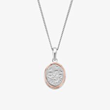 Clogau Tree of Life Silver Oval Necklace 3STOL762