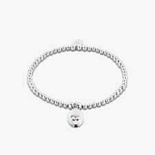 Clogau Forget Me Not Silver Beaded Flower Affinity Bracelet 3SAFF0622