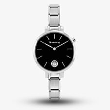 Nomination Ladies Composable Time Black Cubic Zirconia Dial Bracelet Watch 076033/012