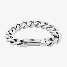 Tommy Hilfiger Mens Wild Silver Chain Bracelet 2790637