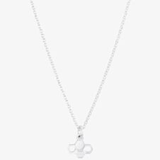 Sterling Silver Tiny Bee Pendant Necklace BP2-SL