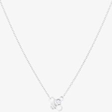Sterling Silver Cubic Zirconia Tiny Bee Necklace BF1-SL-CZ