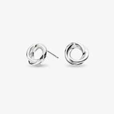 Kit Heath Sterling Silver Bevel Trilogy Stud Earrings 4169RP