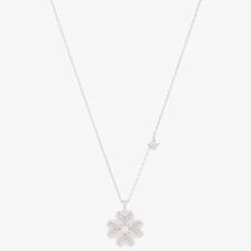 Emporio Armani Sterling Silver Clover Pendant Necklace EG3607040