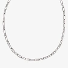 Emporio Armani Mens Stainless Steel Oval Link Necklace EGS3248040