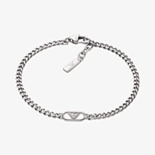 Emporio Armani Mens Stainless Steel Logo Bracelet EGS3247040