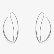Georg Jensen Offspring Loop Sterling Silver Earrings 10012755