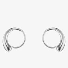 Georg Jensen Mercy Sterling Silver Swirl Earrings 10015148