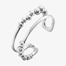 Georg Jensen Moonlight Grape Sterling Silver Moonlight Grape Two Row Bangle 20000659000L