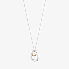 Georg Jensen Offspring Two Tone 18ct Rose Gold Necklace 10012763