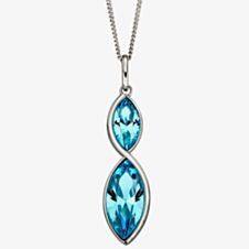 Fiorelli Aqua Crystal Marquise Necklace P4800A