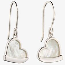 Fiorelli White Mother Of Pearl Heart Drop Earrings E6117W