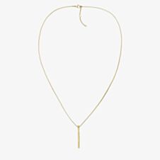 Tommy Hilfiger Ladies Linear Gold Bar Necklace 2780951