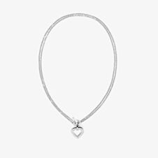 Tommy Hilfiger Ladies Silver Heart Necklace 2780967