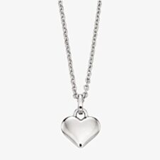 Little Star Girls Mia Silver Heart Pendant Necklace LSN0020