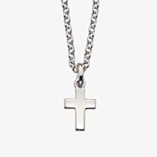 Little Star Childrens Kaia Silver Cross Pendant Necklace LSN0022