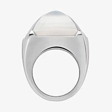 Baccarat Medics Silver Clear Crystal Ring 2602339
