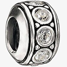 Chamilia Wheel April Clear Crystal Bead I-52