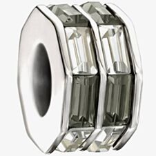 Chamilia Black and White Double Baguette Bead 2083-0398