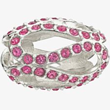 Chamilia Pink Glistening Meander Crystal Bead 2083-0407