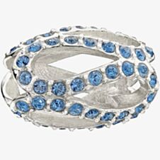 Chamilia Blue Glistening Meander Crystal Bead 2083-0408