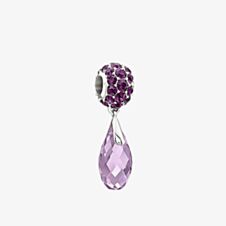 Chamilia Purple Crystal Dropper Bead 2025-0934