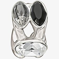 Chamilia Black Grey And White Crystal Bead 2083-0458
