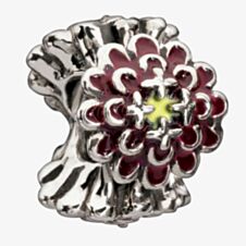 Chamilia Blooming Zinnia Burgundy Bead 2020-0652