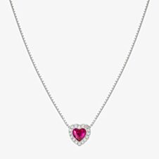 Nomination All My Love Sterling Silver Red Heart Necklace 240302/006