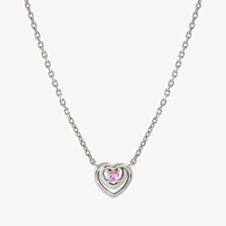 Nomination CosmicLove Silver Pink Cubic Zirconia Double Heart Necklace 241707/002