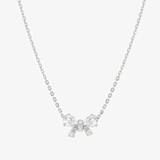 Nomination Shine Me Up Silver Cubic Zirconia Bow Necklace 241902/008