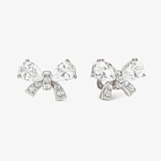 Nomination Shine Me Up Silver Multi Cut Cubic Zirconia Bow Stud Earrings 241903/008