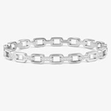 Nomination Pretty Bangles Square Link Cubic Zirconia Bangle 029509/001