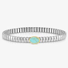 Nomination XTE Life Stainless Steel Turquoise Oval Bracelet 046009/128