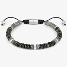 Nomination InstinctStyle Stainless Steel Grey Jasper Bracelet 027926/081