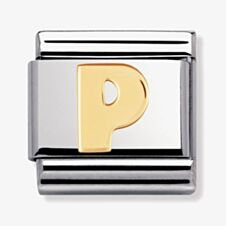 Nomination CLASSIC Gold Letters P Charm 030101/16