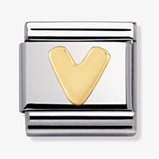Nomination CLASSIC Gold Letters V Charm 030101/22