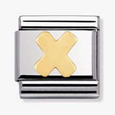 Nomination CLASSIC Gold Letters X Charm 030101/24