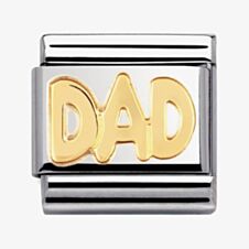 Nomination CLASSIC Gold Writings Dad Charm 030107/11
