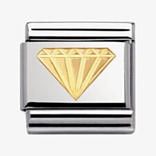 Nomination CLASSIC Gold Good Luck Diamond Charm 030115/03