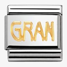 Nomination CLASSIC Gold Writings Gran Charm 030107/18
