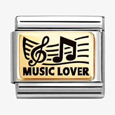Nomination CLASSIC Gold Music Lover Charm 030166/45