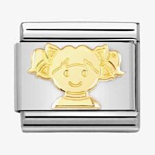 Nomination CLASSIC Composable Yellow Gold Girl Charm 030162/73