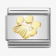 Nomination CLASSIC Composable Gold Coated Dog Paw Print Charm 030149/44
