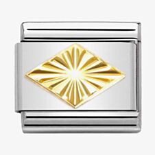 Nomination CLASSIC Composable Gold Coated Rhombus Charm 030149/54