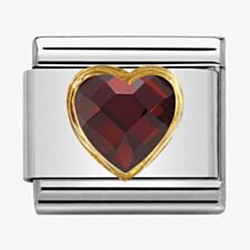 Nomination CLASSIC Gold Red Heart Charm 030610/005