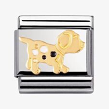 Nomination CLASSIC Gold Animals of the Earth Dog Charm 030212/36